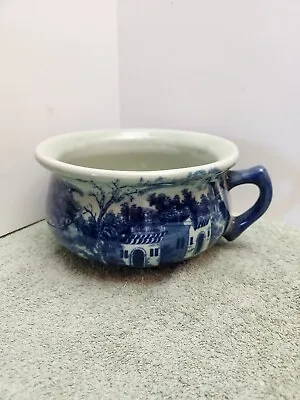 Buy Antique Victoria Ware Ironstone Chamber Pot Flow Blue Style • 33.66£