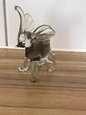 Buy Glass Elephant  Ornament Glass Animal 110 Mm • 14£