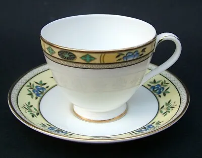 Buy Minton Fine Bone China Ashworth S780 Pattern 200ml Tea Cups & Saucers  Used Cond • 7.50£