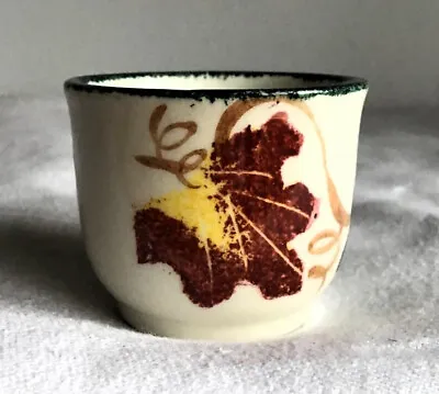 Buy Vintage Floral Leaf Ceramic Eggcup Egg Cup By Poole Pottery Dorset, England. • 6£
