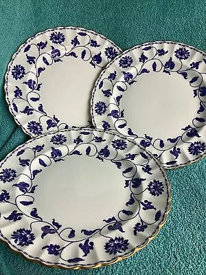 Buy 3 X Spode Blue Colonel Y6235 Bone China Dinner Plates - 10.6 Inches Wide • 30£