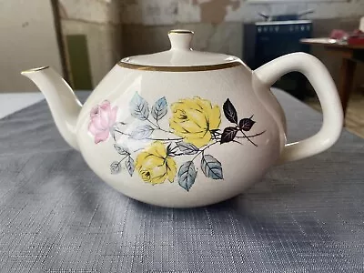 Buy Vintage Teapot Floral Design Arthur Wood Pottery Decorative • 19.99£