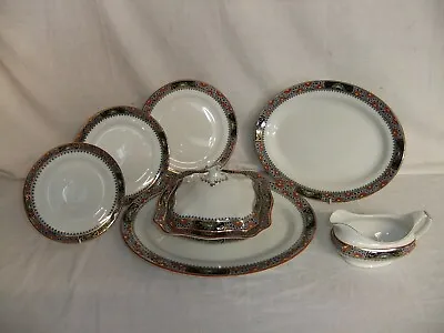 Buy C4 Solian Ware Soho Pottery Cobridge - Satsuma - Vintage Art Deco? Plates - 5A7C • 4.99£
