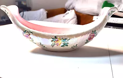 Buy Vintage Maling Lustre Bowl - Gondola Shape 13 Inch Long • 14£