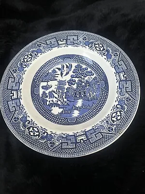 Buy RARE Vintage  Old Willow  By British Anchor Staffordshire 7” Sideplate. • 3.99£