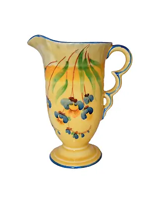 Buy Beswick Art Deco Yellow + Hand Painted Floral Decoration Zenith Jug 7374 - 7.5  • 24£
