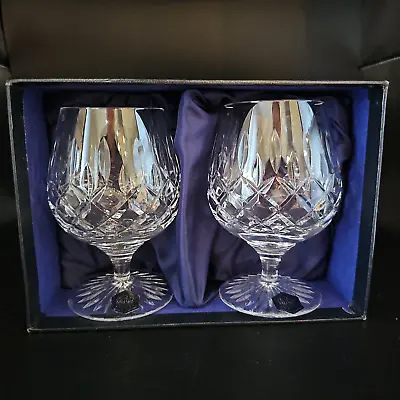 Buy Pair Of Stuart Crystal Glendevon Pattern Brandy Glasses 330ml, Boxed • 55.99£