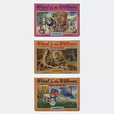 Buy 3x Vintage Wind In The Willows Board Books - Illustrated By John Patience • 9.26£