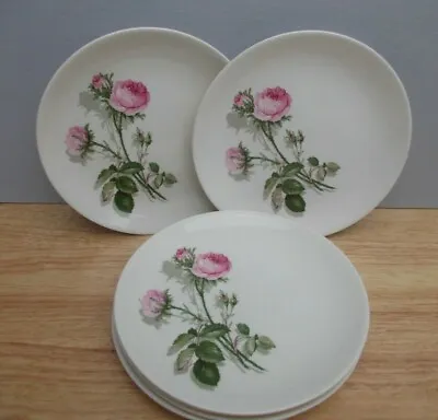 Buy Vintage Johnson Bros  7  Plate Set Of Six Pink Green Floral Tableware • 15£