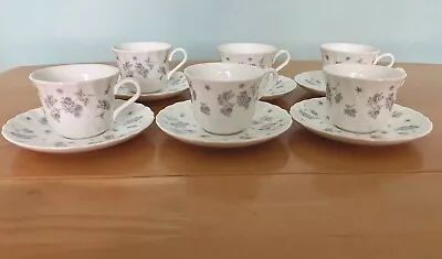 Buy Wedgwood April Flowers, Six Coffee Cups And Saucers. • 35£