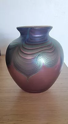 Buy Okra Glass Vass Signed By Richard Golding  • 40£