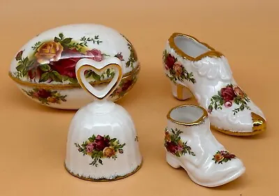 Buy Collection Of Royal Albert Old Country Roses Collectables X4 Pieces  • 34.99£