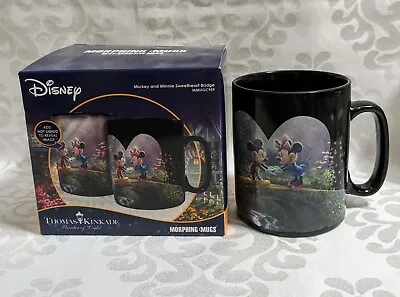 Buy DISNEY Thomas Kinkade Morphing Mugs  Mickey & Minnie Sweetheart Bridge  Mug,16oz • 18.01£