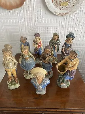 Buy Collection Of 9 Brothers Urbach Antique Austrian Figurines • 59.99£