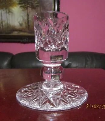 Buy Short Crystal Candlestick With Elaborate Cutting To Base - Approx. 3.25  Tall • 18£