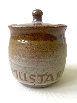 Buy Canterbury Studio Pottery Mustard Condiment Pot In Excellent Condition • 10.50£