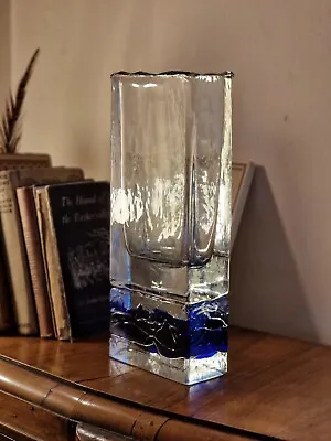 Buy Vintage Czech Glass Petr Hora Beranek Cased Art Glass Uranium Glass Slab Vase • 199.99£