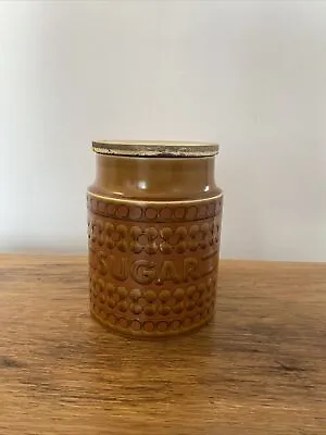 Buy Hornsea Saffron Sugar Storage Caddy Jar Large Vintage Retro 1970s • 8£