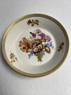 Buy Antique 18th Century Meissen Marcolini Period Floral Saucer /Trinket  Gold Rim • 239.76£