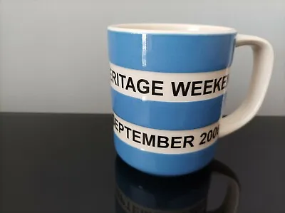 Buy T G Green Cornishware Heritage Weekend Mug September 2006 Blue & White  • 39.99£