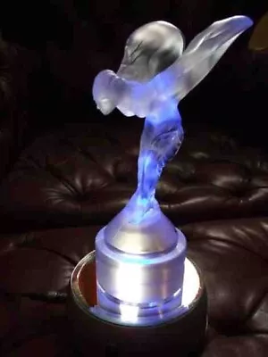 Buy LALIQUE FRENCH ROLLS-ROYCE Presentation TROPHY MASCOT + OPALESCENT CHRYSIS Nude • 9,950£