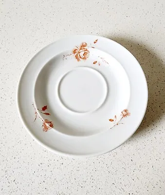Buy 3 Kaiser Porcelain SAUCERS ONLY White With Orange Roses Flowers West Germany  • 17.26£