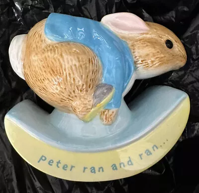 Buy Lovely Beatrix Potter Peter Rabbit 'Peter Ran & Ran' Rocking Money Box • 9.99£