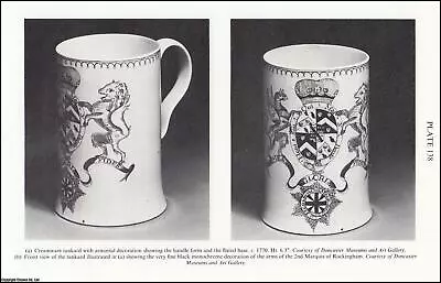 Buy A Creamware Tankard Enamelled With The Arms Of The Second Marquis Of Rockingham. • 13.99£