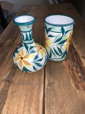 Buy Signed A Porches Portugal Studio Art Pottery Decorative Bulb And Small Vase. • 29£
