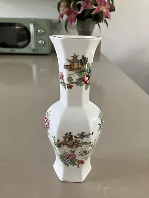 Buy Crown Staffordshire Fine Bone China Vase Pagoda Pattern 21.5 Cms High • 15£