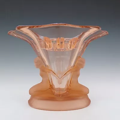 Buy Walther & Söhne 1930's Art Deco Pink Glass 'Windsor' Vase • 245£