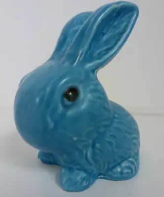Buy SylvaC Bunny Figurine Large Cornflower Blue Snub Nosed Rabbit 14cm 5.5  Figure • 31£
