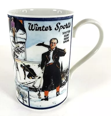 Buy Dunoon Stoneware Winter Sports Theme Mug Made In Scotland Excellent Condition • 7.95£