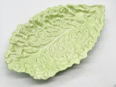Buy Vintage Carlton Ware Australian Design Green Cabbage Leaf Serving Plate • 18.99£