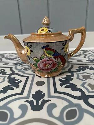 Buy Vintage Made In Japan Luster Ware  Tea Pot, T & T Porcelain Hand Painted • 43.22£