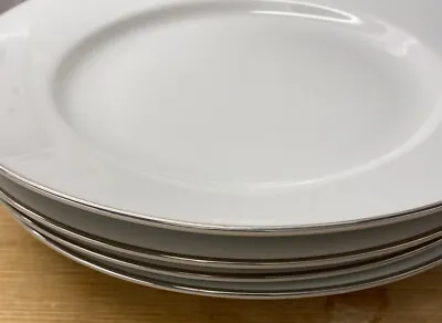 Buy Royal Worcester Classic Platinum Porcelain Dinner Plate X 4 • 18.99£
