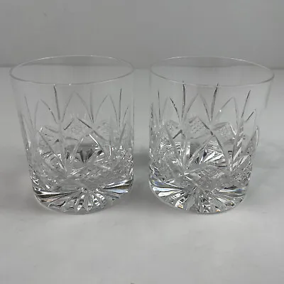 Buy Edinburgh International Crystal Set Of 2 Whiskey Glasses Tumblers • 94.64£
