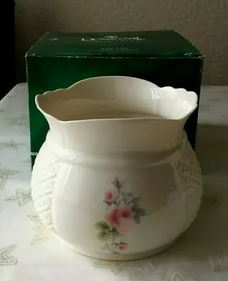 Buy NEW: Donegal China Kerry Planter/Flowerpot (boxed) - Pink Rose - 7005 • 12.99£