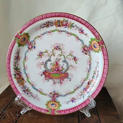 Buy Antique Cauldon Ltd Cake/Side Plate 17cm Pink  Souvenir  K4400 Pattern Rare 1920 • 25.13£