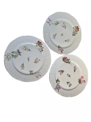 Buy 3  Herend Vintage 9  Luncheon Plates - Floral Pattern 521/FA  Good Condition • 85£