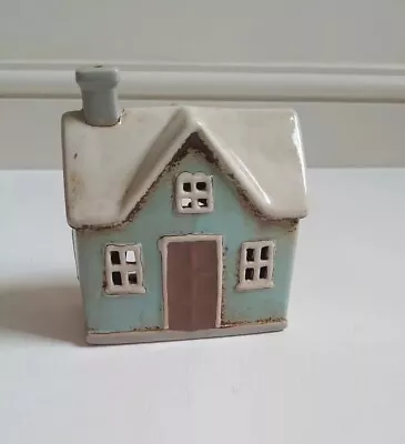 Buy Ceramic Village Pottery House Cottage Shaped Tealight Holder • 14£