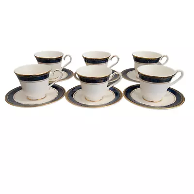 Buy Royal Doulton Stanwyck Tea Cups & Saucers X 6 • 19.99£