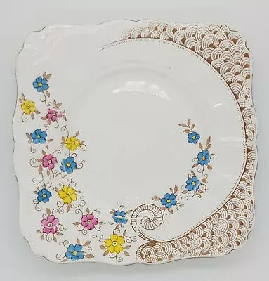 Buy 1930s Tuscan China Art Deco Sandwich/Cake Plate • 25£