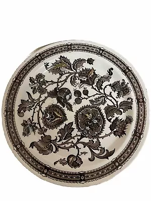 Buy Ridgway Staffordshire Jacobean Brown Sepia Colours Small Dinner Plate 9  Vintage • 8.95£