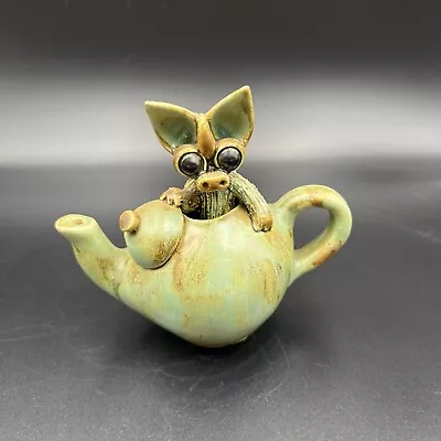 Buy Vintage Yare Designs Pottery Dragon Baby Dragon In Tea Pot Ornament Gift RARE • 79.95£