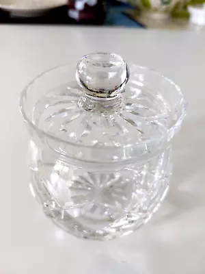 Buy Preserve Pot, Cut Glass (crystal) With Lid, Unmarked. 11 Cm Tall. • 11.95£
