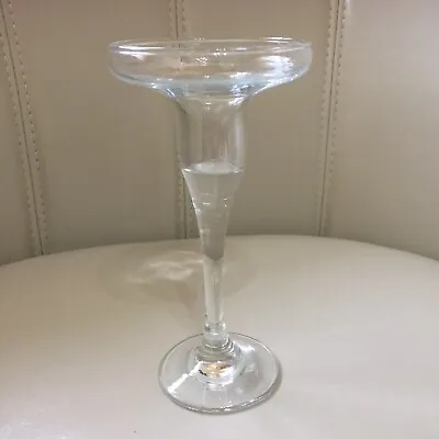 Buy Tall Footed Crystal Glass Candlestick Tealight  Wine Glass Stem  Candle Holder • 9.99£