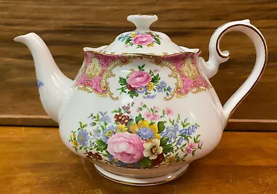 Buy Lovely Rare Vintage Royal Albert Lady Carlyle Bone China Lidded Teapot A50 • 50£