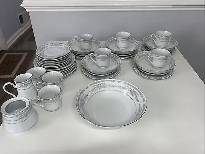 Buy CROWN MING Fine China Jian Shiang Windsor Pattern Plates Mugs 39 Piece Set • 141.36£