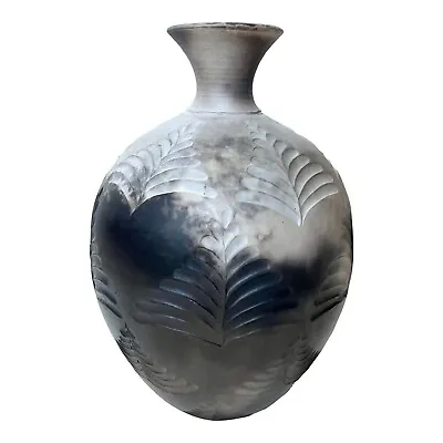 Buy Late 20th Century Organic Modern Pit Fired Studio Pottery Vase • 104.32£